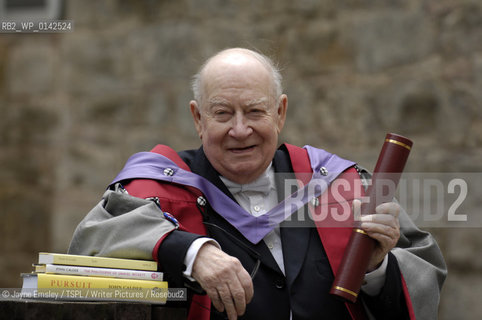 John Calder receives his honorary degree from Napier University..©Jayne Emsley/TSPL/Writer Pictures/Rosebud2