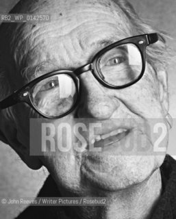 Morley Callaghan, Novelist and Short Story writer 1989.Writers in Canada Series by John Reeves..Copyright©John Reeves/Writer Pictures/Rosebud2