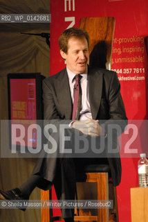 Alastair Campbell, British journalist, broadcaster, political aide and author, at the 2nd annual Lennoxlove Book Festival at Lennoxlove House, Haddington, Scotland, November 20, 2010...Copyright©Sheila Masson/Writer Pictures/Rosebud2