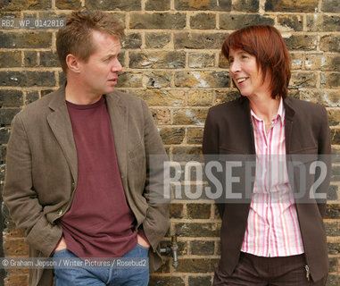 DJ and TV presenter Nicky Campbell and his birth sister Esther who have written a book about their adoption...Copyright©Graham Jepson/Writer Pictures/Rosebud2