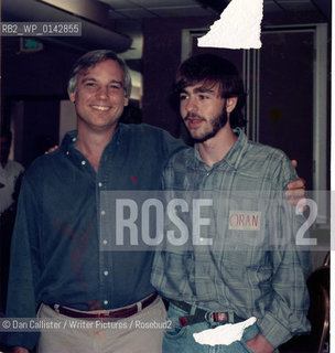 Author Oran Canfield who wrote Long Past Stopping December 11, 2009 in Williamsburg, Brooklyn, New York, USA.  Picture shows Oran with his father when Oran was a teenager..copyright©Dan Callister/Writer Pictures/Rosebud2