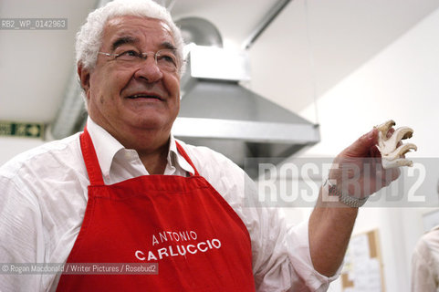 Antonio Carluccio at a marathon celebrity cook-in for BBC Children in Need at the Cookery School, central London, November 21 2003. ..copyright©Rogan Macdonald/Writer Pictures/Rosebud2