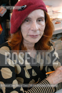 Writer Madeleine Chapsal at the Salon du Livre (Book Fair) in Paris, March 2006..Copyright©Pascal Saez.Pascal Saez/Writer Pictures/Rosebud2