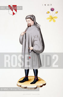 Geoffrey Chaucer (1345-1400).English poet..Copyright©NNG/Writer Pictures/Rosebud2