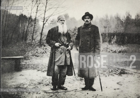 Tolstoy and Chekhov.Unknown Location and date...copyright©nmg/Writer Pictures/Rosebud2