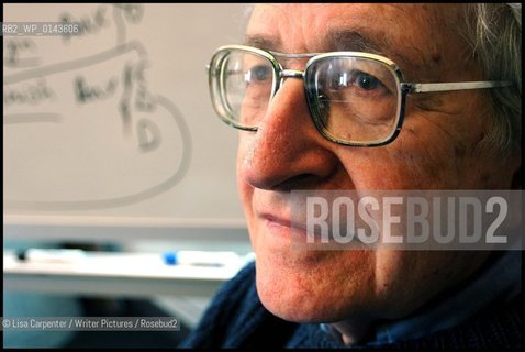 Noam Chomsky..copyright©Lisa Carpenter/Writer Pictures/Rosebud2
