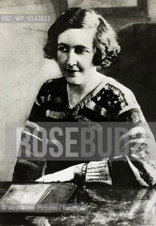 Agatha Christie..copyright©wc/Writer Pictures/Rosebud2