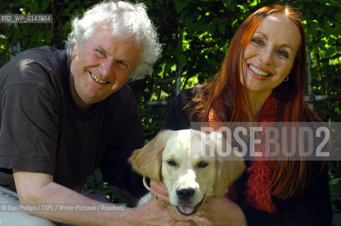 Edinburghs Poet Laureate Ron Butlin pictured with his wife Regi Claire and thier dog Leila at hoe in Edinburgh. .copyright©Dan Phillips/TSPL/Writer Pictures/Rosebud2