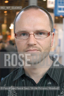 French writer Olivier Clerc at the Salon du Livre (Book Fair) in Paris, March 2006..Copyright©Pascal Saez.Pascal Saez/Writer Pictures/Rosebud2