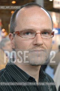 French writer Olivier Clerc at the Salon du Livre (Book Fair) in Paris, March 2006..Copyright©Pascal Saez.Pascal Saez/Writer Pictures/Rosebud2