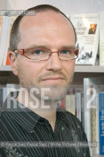 French writer Olivier Clerc at the Salon du Livre (Book Fair) in Paris, March 2006..Copyright©Pascal Saez.Pascal Saez/Writer Pictures/Rosebud2
