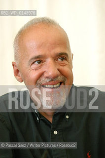 Bestselling Brazilian writer Paulo Coelho (author of The Alchemist) at the.Edinburgh International Book Festival 2003...Copyright©Pascal Saez/Writer Pictures/Rosebud2