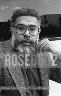 Samuel R. Delany, in Festival de Metz, Metz, France, 1983..copyright©Gilbert Gallerne/Writer Pictures/Rosebud2