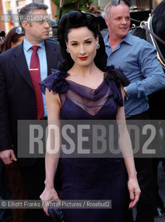 Dita Von Teese at Harrods, London for a booksigning...copyright©Elliott Franks/Writer Pictures/Rosebud2