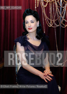 Dita Von Teese at Harrods, London for a booksigning...copyright©Elliott Franks/Writer Pictures/Rosebud2