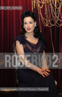 Dita Von Teese at Harrods, London for a booksigning...copyright©Elliott Franks/Writer Pictures/Rosebud2