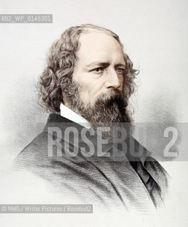Lord Alfred Tennyson (1809-92).English Poet.Copyright©NMG/Writer Pictures/Rosebud2