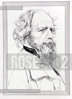 Lord Alfred Tennyson (1809-92).English Poet.Copyright©NMG/Writer Pictures/Rosebud2