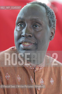 Kenyan writer Ngugi wa Thiongo, author of Wizard of the Crow, at the Edinburgh International Book Festival...Copyright©Pascal Saez/Writer Pictures/Rosebud2