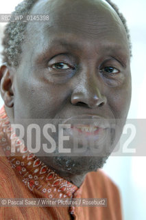 Kenyan writer Ngugi wa Thiongo, author of Wizard of the Crow, at the Edinburgh International Book Festival...Copyright©Pascal Saez/Writer Pictures/Rosebud2