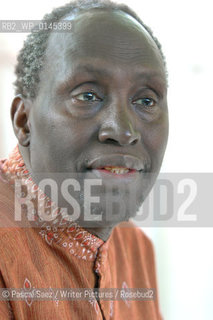 Kenyan writer Ngugi wa Thiongo, author of Wizard of the Crow, at the Edinburgh International Book Festival...Copyright©Pascal Saez/Writer Pictures/Rosebud2