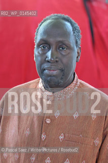 Kenyan writer Ngugi wa Thiongo, author of Wizard of the Crow, at the Edinburgh International Book Festival...Copyright©Pascal Saez/Writer Pictures/Rosebud2