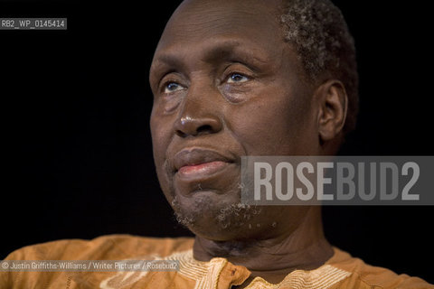 The great  Kenyan author Ngugi Wa Thiongo appears at the Guardian Hay Festival...copyright©Justin Griffiths-Williams/Writer Pictures/Rosebud2