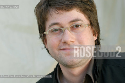 British writer Adam Thirlwell, author of the novel Politics, at the Edinburgh International Book Festival 2003...Copyright©Pascal Saez.Pascal Saez/Writer Pictures/Rosebud2