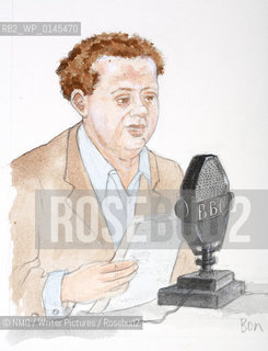 Dylan Marlais Thomas (1914-53).Welsh poet and author.Sketches by Bonny Bullock.Copyright©NMG/Writer Pictures/Rosebud2