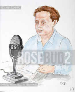 Dylan Marlais Thomas (1914-53).Welsh poet and author.Sketches by Bonny Bullock.Copyright©NMG/Writer Pictures/Rosebud2