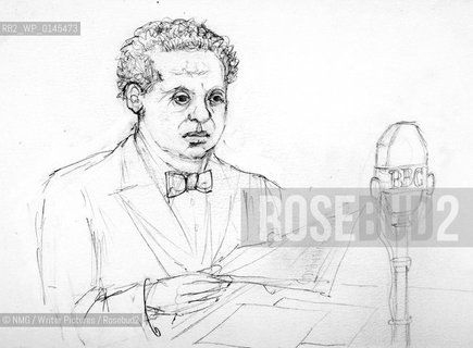 Dylan Marlais Thomas (1914-53).Welsh poet and author.Sketches by Bonny Bullock.Copyright©NMG/Writer Pictures/Rosebud2