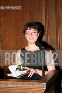 Jen Hadfield, winner of the TS Eliot Prize for Poetry, present in London 120109..copyright©Adrian Lourie/Writer Pictures/Rosebud2