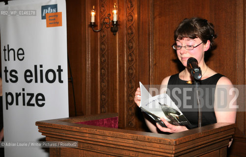 Jen Hadfield, winner of the TS Eliot Prize for Poetry, present in London 120109..copyright©Adrian Lourie/Writer Pictures/Rosebud2