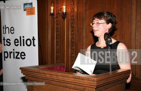 Jen Hadfield, winner of the TS Eliot Prize for Poetry, present in London 120109..copyright©Adrian Lourie/Writer Pictures/Rosebud2