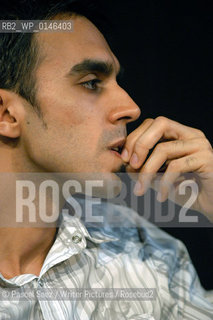 British writer Gautam Malkani, author of Londonstani, at the Debut Authors Festival in Edinburgh, June 2006..                                                     ..The Debut Author festival at the Traverse theatre in Edinburgh...Copyright©Pascal Saez/Writer Pictures/Rosebud2
