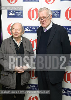 Quentin Blake, Winner of The Oldie Illustrator of the Year, with Richard Ingrams at The Oldie Awards at Simpsons on The Strand  ..copyright©Adrian Lourie/Writer Pictures/Rosebud2