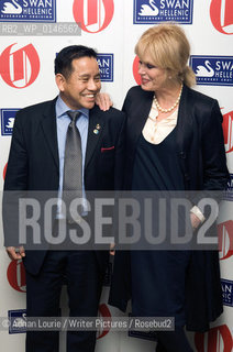 Joanna Lumley, winner of the 2010 Oldie of the Year, at The Oldie Awards, Simpsons on The Strand pictured with a representative of the Gurkhas..copyright©Adrian Lourie/Writer Pictures/Rosebud2