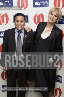 Joanna Lumley, winner of the 2010 Oldie of the Year, at The Oldie Awards, Simpsons on The Strand pictured with a representative of the Gurkhas..copyright©Adrian Lourie/Writer Pictures/Rosebud2