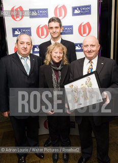 The Swan Hellenic Cruises Team, at The Oldie Awards, Simpsons on The Strand pictured with a representative of the Gurkhas..copyright©Adrian Lourie/Writer Pictures/Rosebud2