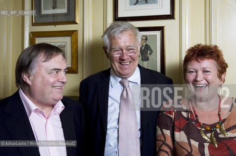 John Prescott, MP, Janie Hampton, author and Richard Ingrams,  attending The Oldie Literary Lunch, August 2008 ..copyright©AdrianLourie/Writer Pictures/Rosebud2