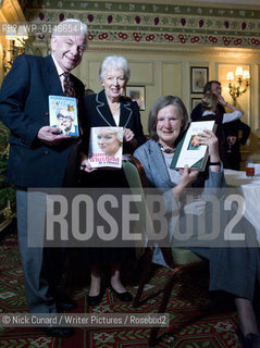 Barry Cryer, June Whitfield and Anna Pavord ..copyright©Nick Cunard/Writer Pictures/Rosebud2
