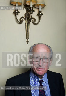 Tom Bingham, The former Master of the Rolls, Lord Chief Justice and Senior Law Lord, attends The Oldie Literary Lunch at Simpsons on the Strand.. .copyright©Adrian Lourie/Writer Pictures/Rosebud2