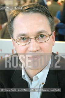 French writer Thierry Laget at the Salon du Livre (Book Fair) in Paris, March 2006..Copyright©Pascal Saez.Pascal Saez/Writer Pictures/Rosebud2
