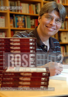 Steve Vander Ark, author of the controversial book, The Harry Potter Lexicon, an encyclopedic guide to all the characters in Harry Potter - signs copies at the  Borders in Fort Kinnaird shopping centre..Copyright©Dan Phillips/TSPL/Writer Pictures/Rosebud2