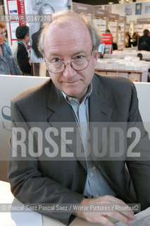 French politician and writer Hubert Vedrine at the Salon du Livre (Book Fair).in Paris, March 2006..Copyright©Pascal Saez.Pascal Saez/Writer Pictures/Rosebud2