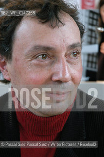 French writer Philippe Videlier at the Salon du Livre (Book Fair) in Paris, March 2006..Copyright©Pascal Saez.Pascal Saez/Writer Pictures/Rosebud2