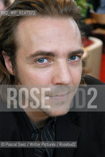 Writer Guillaume Vigneault at the Salon du Livre (Book Fair) in Paris, March 2006....Copyright©Pascal Saez/Writer Pictures/Rosebud2