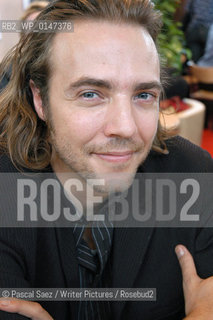 Writer Guillaume Vigneault at the Salon du Livre (Book Fair) in Paris, March 2006....Copyright©Pascal Saez/Writer Pictures/Rosebud2