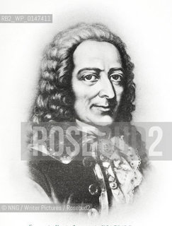 Francois - Marie Voltaire.French author..Copyright©NNG/Writer Pictures/Rosebud2