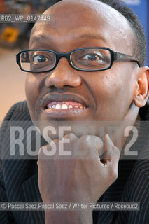 Writer Abdourahman A. Waberi at the Salon du Livre (Book Fair) in Paris, March 2006..Copyright©Pascal Saez.Pascal Saez/Writer Pictures/Rosebud2